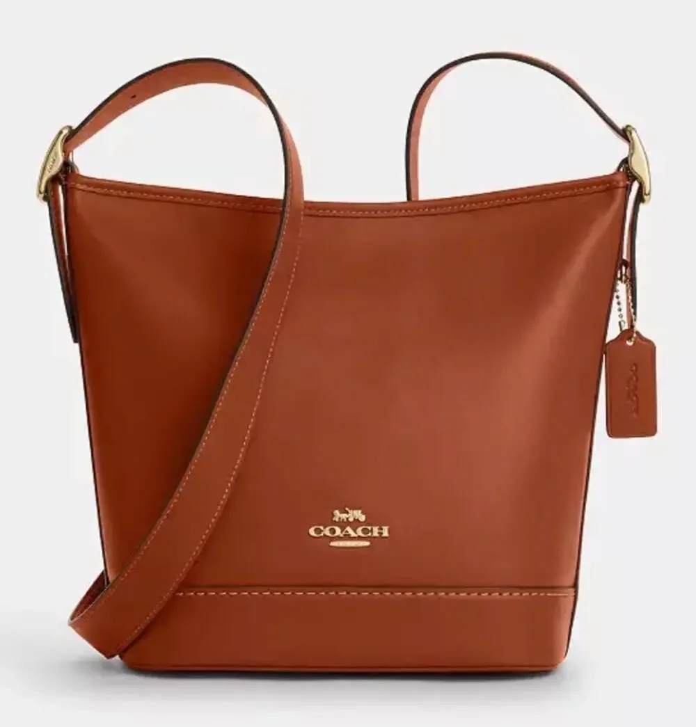 B18-001 NWT Limited Coach Jude Bag Leather CBH19 Tan Brown and Matching Wallet